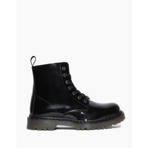 NEW OAK & HYDE women's brixton patent-leather boot in black